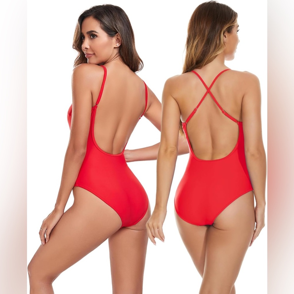NWT - Baywatch Swimsuit sizes M, XXL / Red One Piece / bathing suit